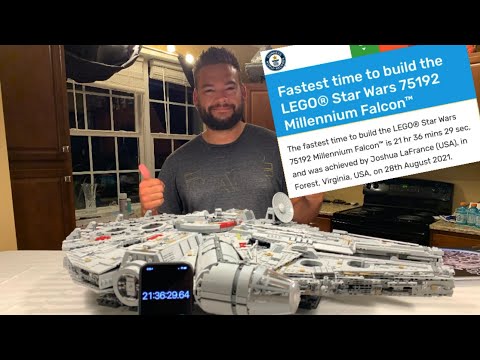 Official fastest time to build the LEGO® Millennium Falcon - Guinness World Records