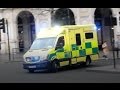 [Squealing Tires] London Ambulance Service responding very fast to a call
