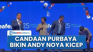 Candaan Menkeu Purbaya Bikin Andy Noya & IDEAFest 2025 Pecah: Hati-hati Pajaknya Saya Lihatin Loh