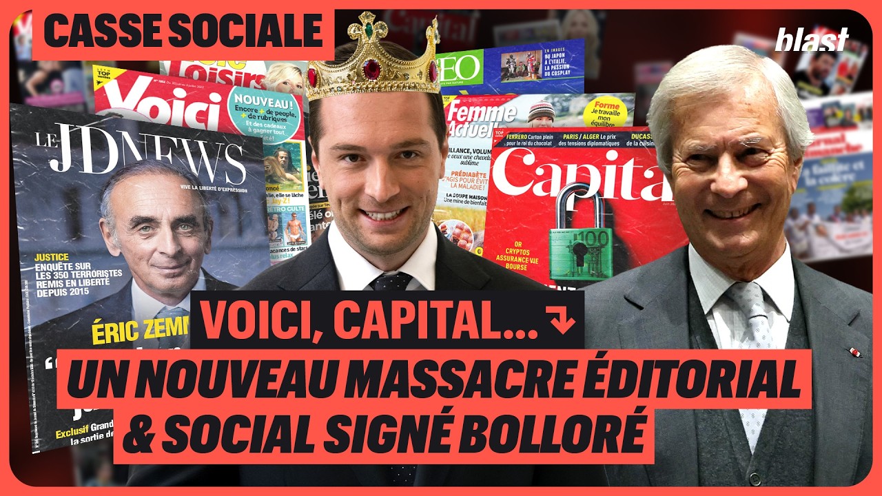 Illustration: Prisma Media : 265 licenciements malgré 42 millions de bénéfices – la méthode Bolloré