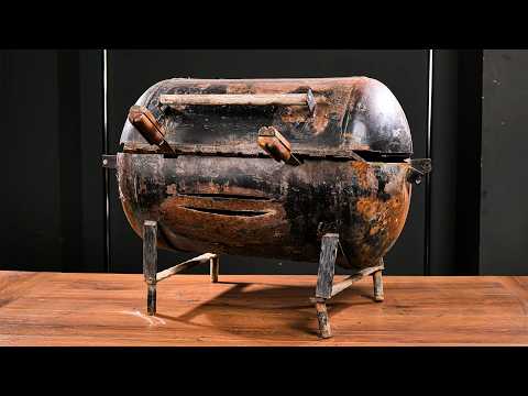 Restoration of BBQ Smoker Grill - ASMR Process!