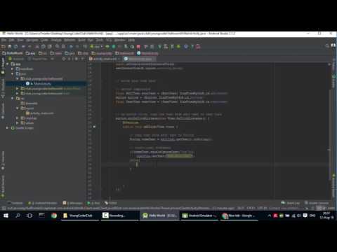 Android Tutorial 4 If Statement