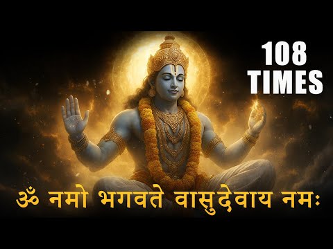 OM NAMO BHAGAVATE VASUDEVAYA | ॐ नमो भगवते वासुदेवाय नमः | 108 Times | Powerful Vishnu Mantra
