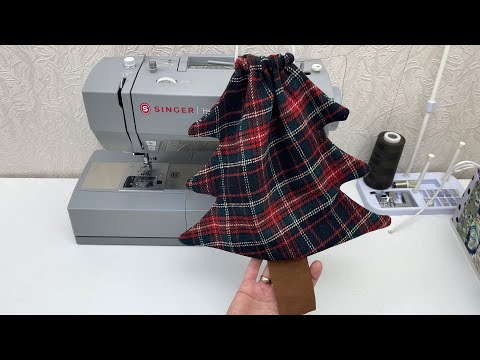 Einfaches Nähprojekt für Weihnachtsgeschenke! Ich habe eine Geschenkverpackung genäht.