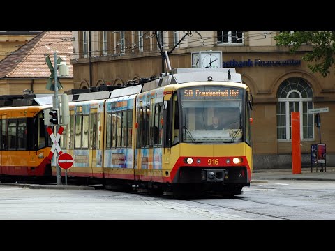 Riding with Tram-Train line S8 from Karlsruhe Poststraße to Schönmünzach [CAB VIEW!]