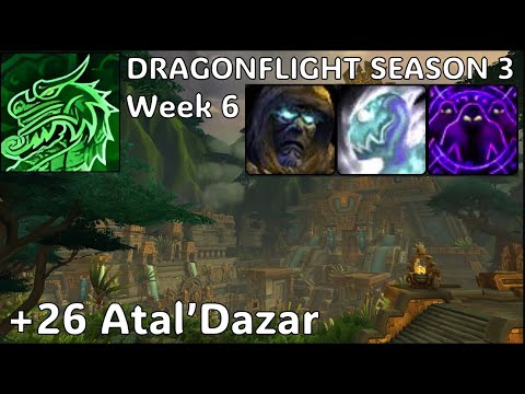 +26 Atal'Dazar (Tyrannical - Week 6) Mythic+ | Mistweaver Monk [Healer] PoV