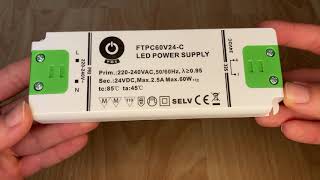 FTPC60V24-C2 POS Napěťový zdroj 60W 24V 2.5A IN-EU