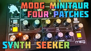 Video thumbnail for Moog Minitaur in 2022 - My favorite four patches by Synth Seeker