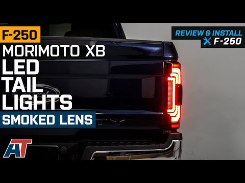 2017-2022 F-250 Morimoto XB LED Tail Lights; Black Housing; Smoked Lens Review & Install