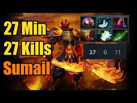 Sumail - Dota 2 7.01 Ember Spirit BEYOND GODLIKE NONSTOP STREAK