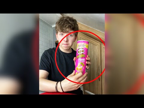Crazy PRINGLES TRICK! #shorts