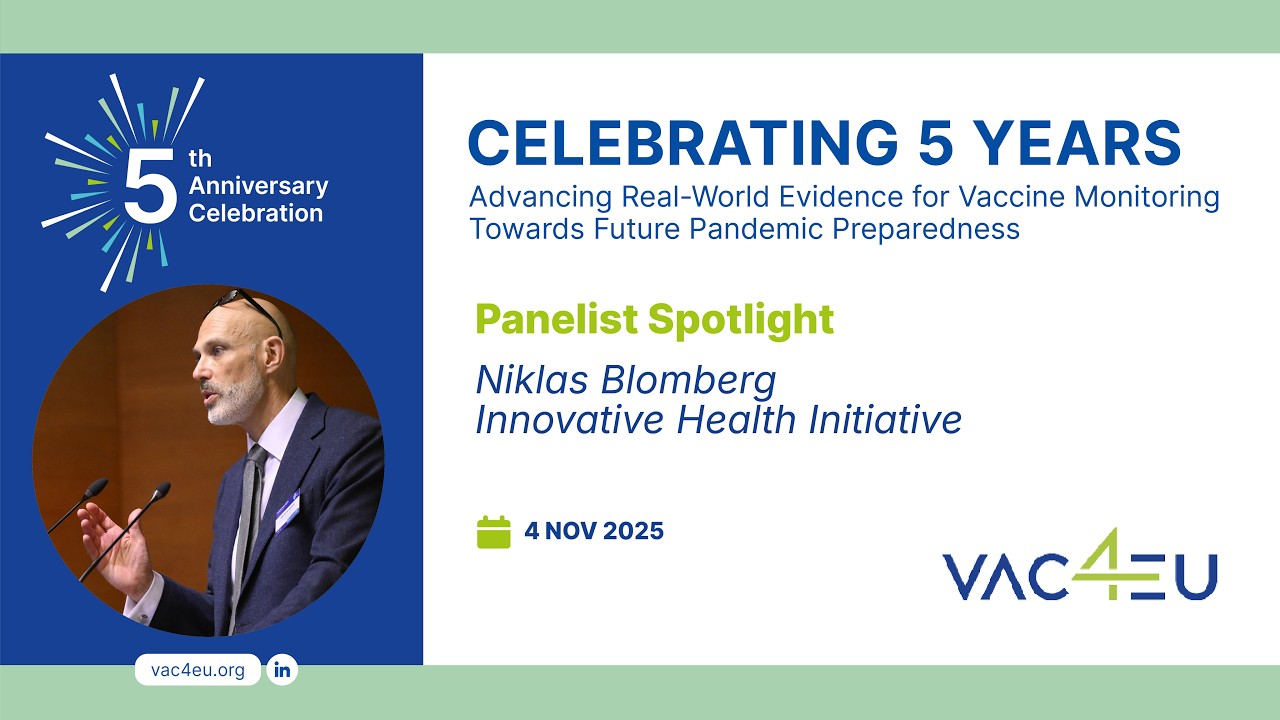 Panelist Spotlight: Niklas Blomberg | VAC4EU 5th Anniversary Symposium