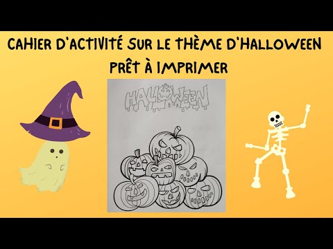 CAHIER D'ACTIVITÉ SUR LE THÈME D'HALLOWEEN - PRÊT À IMPRIMER