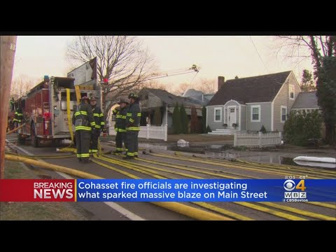 Cohasset Fire Officials Investigate Massive Blaze
