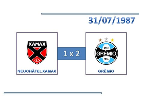 GOLS: Neuchâtel Xamax 1 x 2 Grêmio - 31/07/1987 - Torneio de Berna