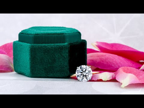 4ct Round Lab Grown Diamond Engagement Ring in 14k Rose Gold | Ada Diamonds