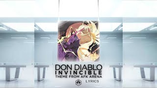 Don Diablo - Invincible (Lyric Video Ingles / Sub Español)