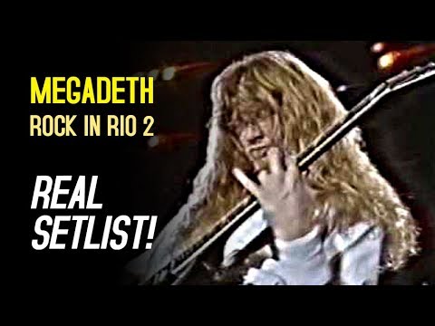 Megadeth Rock in Rio II (1991) - REAL SETLIST!