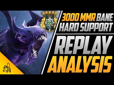 Getting Out of Archon Spamming Pos 5 | 3k Bane Hard Support | BSJ Replay Analysis Dota 2 v7.26c