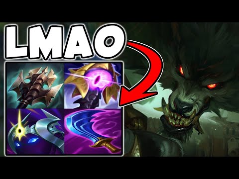 WARWICK HYBRID BUILD DOES TONS OF DAMAGE - League of Legends