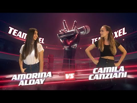 ¡Axel y Becky G preparan a Amorina Alday y Camila Canziani para la batalla! - La Voz Argentina 2018