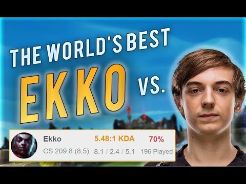 BEST EKKO WORLD vs CAPS MID | 70% Win Rate Korean Challenger EKKO