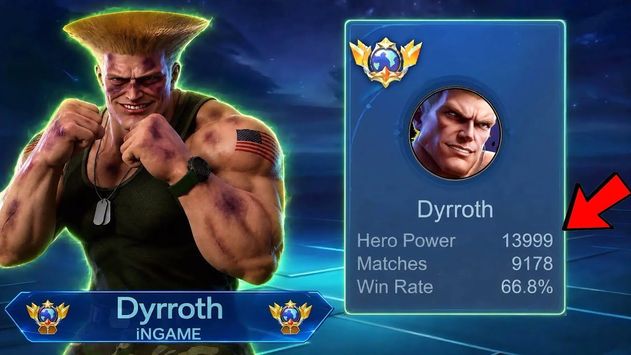 GLOBAL 1 DYRROTH LAST MATCH  BEFORE 14K MMR (INTENSE MATCH) - MLBB
