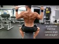 Full Back Workout Routine - mens physique posing and doing handstands
