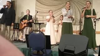 The stoltzfus family singing show a little bit of love and kindness at gospel express banquet