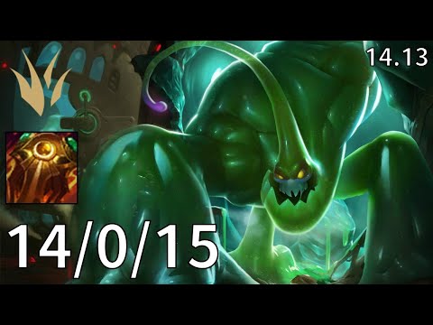 Zac Jungle vs Kha'Zix - EUW Grandmaster | Patch 14.13