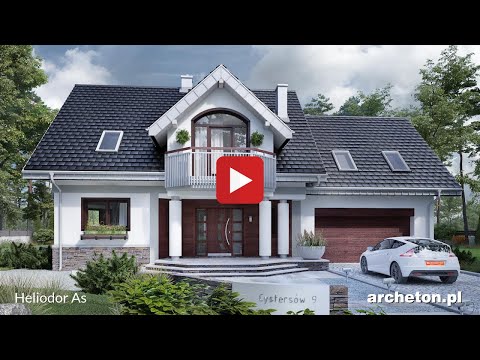 Projekt domu Heliodor As- archeton.pl - z użytkowym poddaszem 232,8 m2