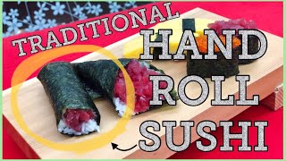 How to make traditional  hand roll sushi @tokyosushiacademyenglishcourse