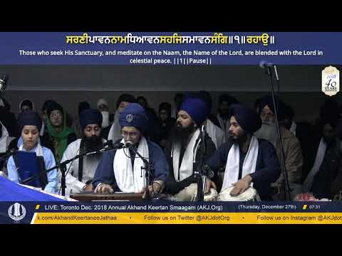 032 Toronto Dec. 2018 - Thursday AM - Bhai Jaswant Singh Jee Detroit