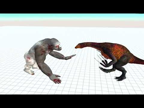 Flash T-Rex Deadly Tour - | goro vs dinosaur fight, Spider-Man indominusrex fight