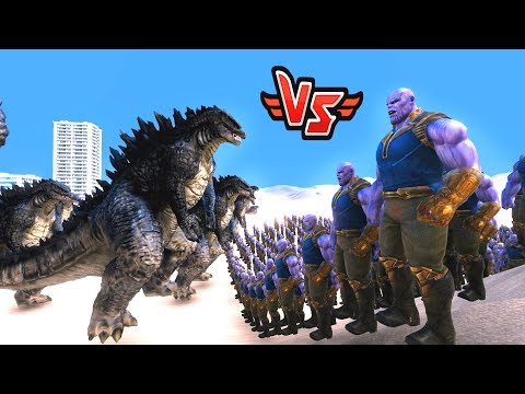 100 THANOS VS 10.000 GODZİLLA 😱 - Super Heroes