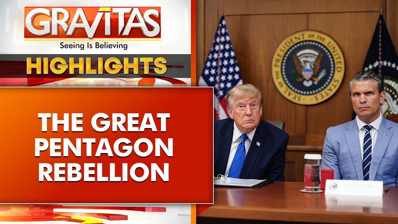 Great Pentagon Rebellion: 80 Generals, Admirals Defy Trump, Hegseth | GRAVITAS Highlights