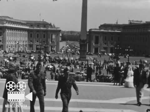 Roma - Papa Pio XII - Angelus Piazza San Pietro | Filmato Amatoriale (anni 50°)