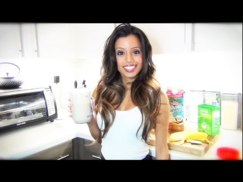 Peanut butter and banana all natural protein shake