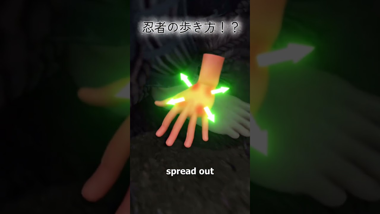 当時の忍者の歩き方