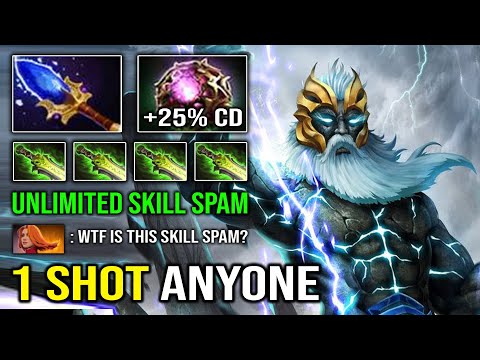 UNLIMITED SKILL SPAM Instant 1 Shot Anyone with 13Min Ethereal Blade +62K DMG Pro Zeus Dota 2