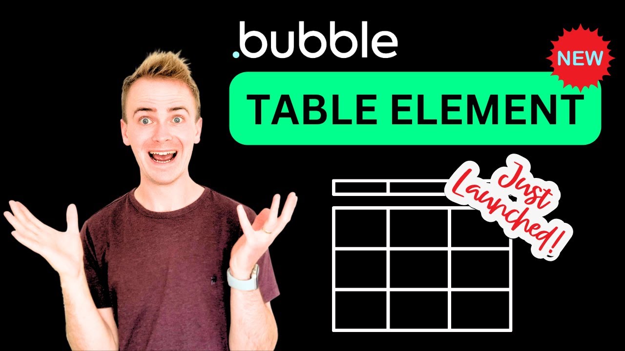 *NEW FEATURE LAUNCH* Bubble Table Element: Quick Guide | Bubble.io Tutorials | Planetnocode.com