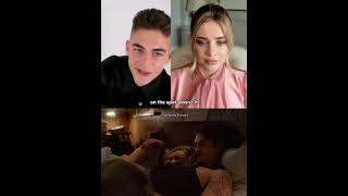 this improvised scene in After We Fell of #josephinelangford and #herofiennestiffin 😳💕