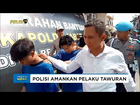 POLRES CIREBON KOTA AMANKAN PELAKU TAWURAN YANG TEWASKAN SEORANG PEMUDA