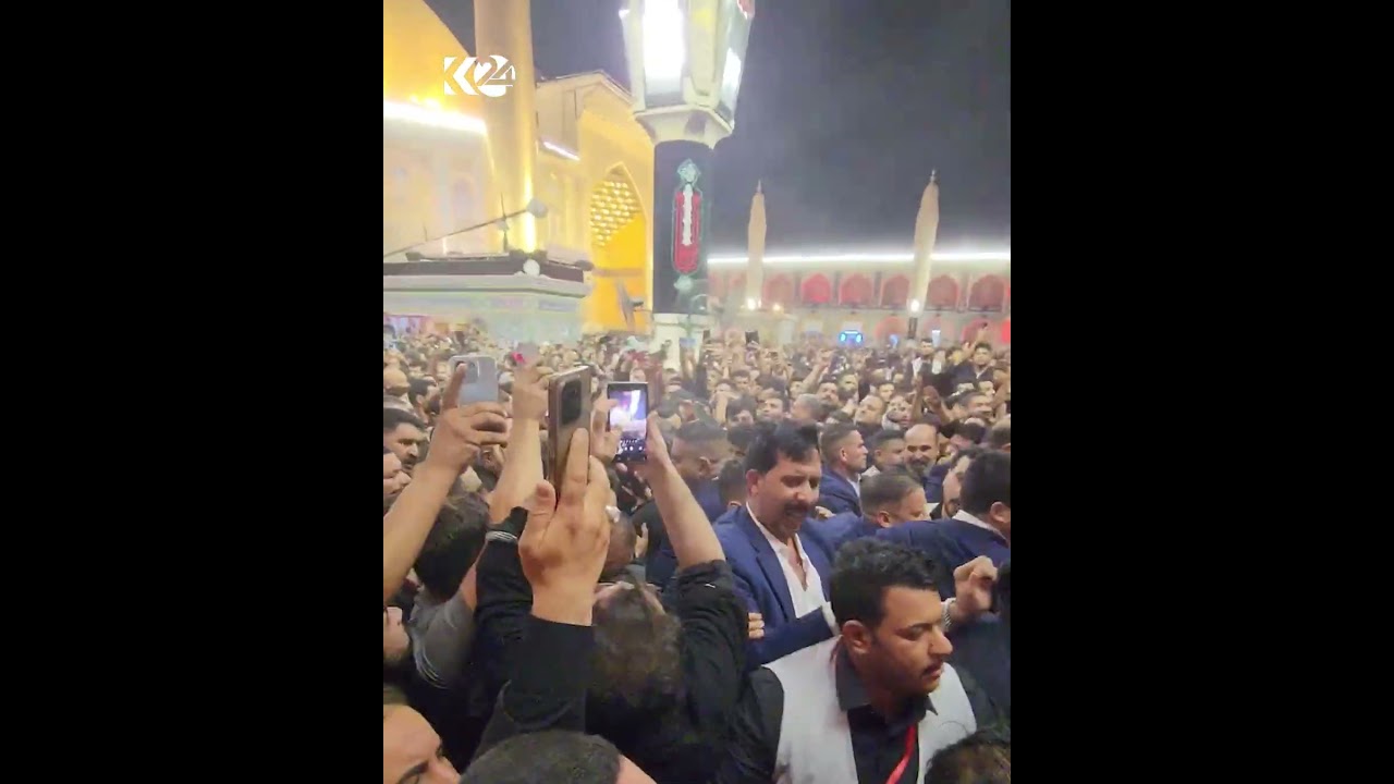ڤیدیۆ | لە حەرەمی ئەمیر موئمینین بەم شێوەیە پێشوازی لە عەباس عێراقچی و مەسعوود پزیشکیان دەکرێت
