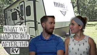 WHAT WE HAVE HAD TO BUY AFTER THE RV - OUR FINANCIAL FINDINGS