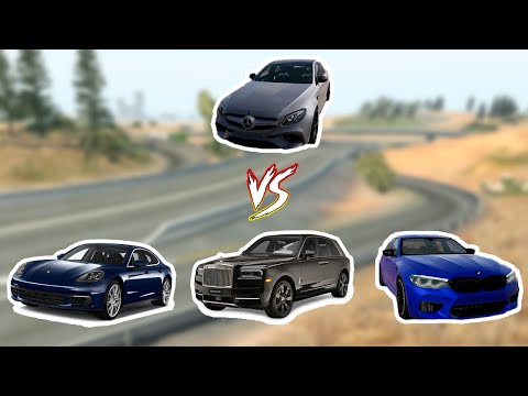 E63 w213 vs Panamera, Cullinan, M5 F90 | Head on Collision in BeamNG Drive