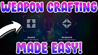 Weapon Crafting Explained! In-Depth Guide! (Elements, Patterns, & Shaping) - Destiny 2 Witch Queen