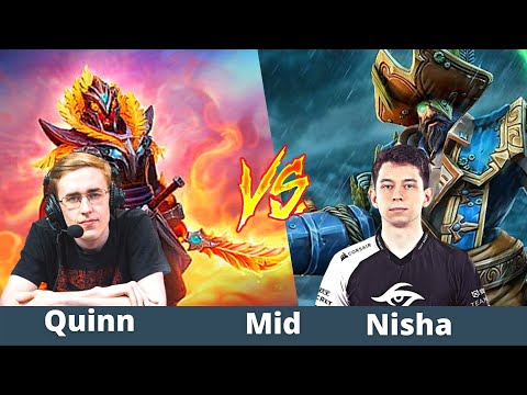 Nisha Vs Quinn - Mid Match -Kunkka vs Ember Spirit -Nisha 4k Hp At 24min