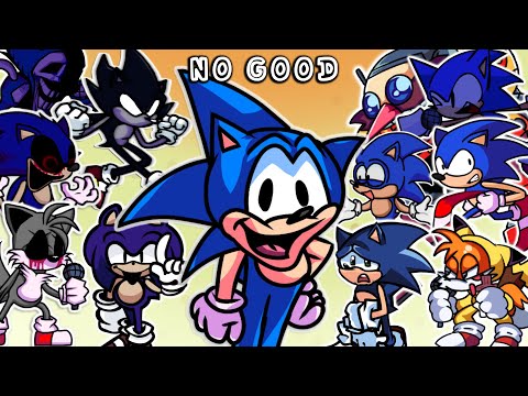 No Good but Every Turn a Different Sonic Character Sings 🐱 - FNF Cover (Sonic Sez)