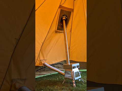 Proud to try out the newest hot tent and stove from @winnerwell_official